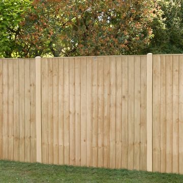 Forest 6' x 5' Pressure Treated Vertical Closeboard Fence Panel (1.83m x 1.52m)