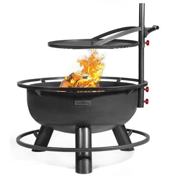 Cook King Bandito Steel Fire Bowl with Adjustable Grill