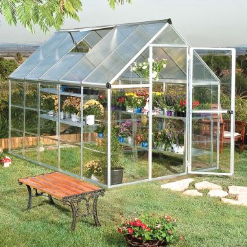 6'x10' (1.8x3m) Palram Hybrid Silver Greenhouse
