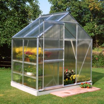 4x6 Aluminium Frame Polycarbonate Greenhouse
