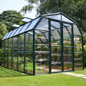 8'x12' (2.4x3.6m) Palram Rion Clear Grand Gardener Greenhouse
