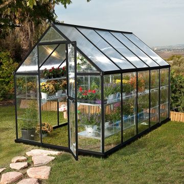 6' x 10' Palram Hybrid Grey Greenhouse
