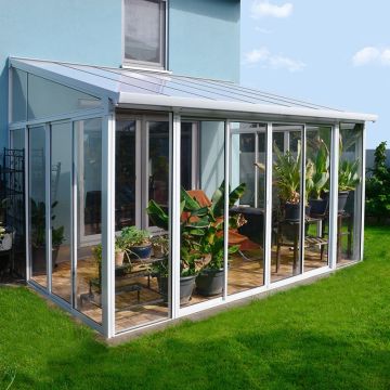 14x10 Palram San Remo Lean To Conservatory
