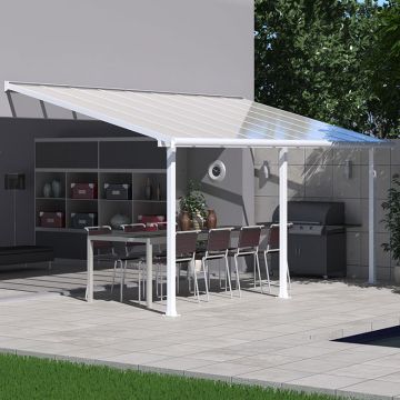 10'x20' (3x6.1m) Palram Olympia Patio Cover With White Roof
