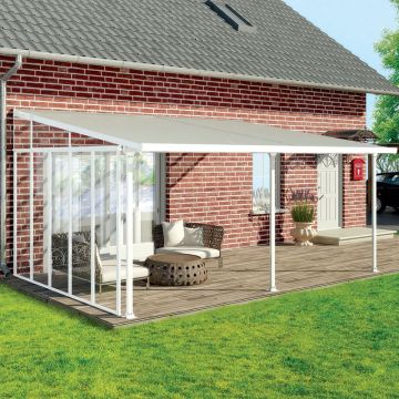 13' Palram Canopia Patio Cover Side Wall Series 4 - White