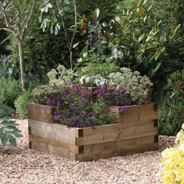 Forest Caledonian Tiered Raised Bed 3'x3' (0.9x0.9m)