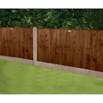 Forest 6' x 3' Pressure Treated Featheredge Fence Panel (Dark Brown) (1.83m x 0.93m)