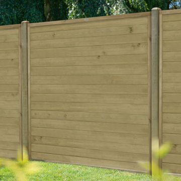 5ft (1.52m) High Forest Horizontal Tongue and Groove Fence Panel