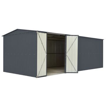 10' x 23' Lotus Double Door Workshop - Athracite Grey (2.9m x 7m)
