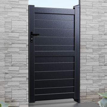 Exeter Premium Aluminium Side Gate - Black