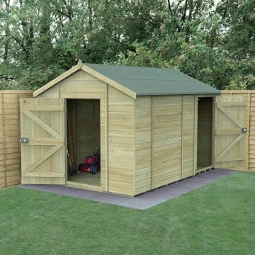 12' x 8' Forest Timberdale Tongue & Groove Windowless Combination Apex Shed