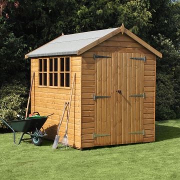 12' x 6' Traditional Heavy Duty Apex Wooden Garden Shed (3.66m x 1.83m)
