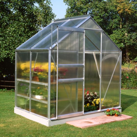 4x6 Aluminium Frame Polycarbonate Greenhouse

