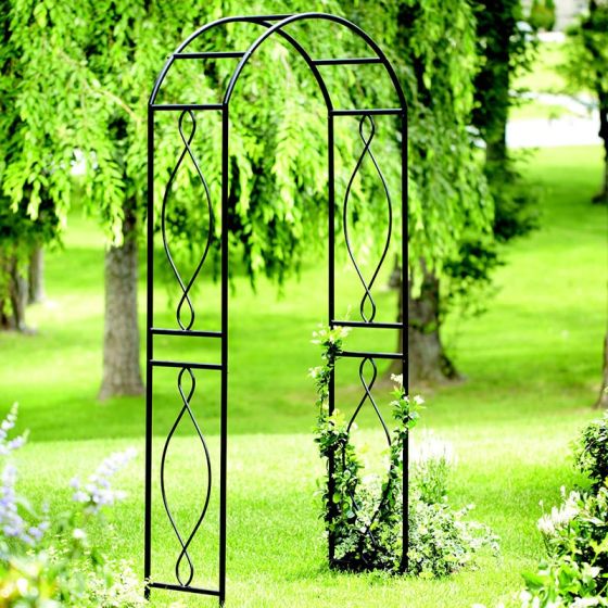 Panacea Curve Metal Garden Arch 7'5 x 3'2
