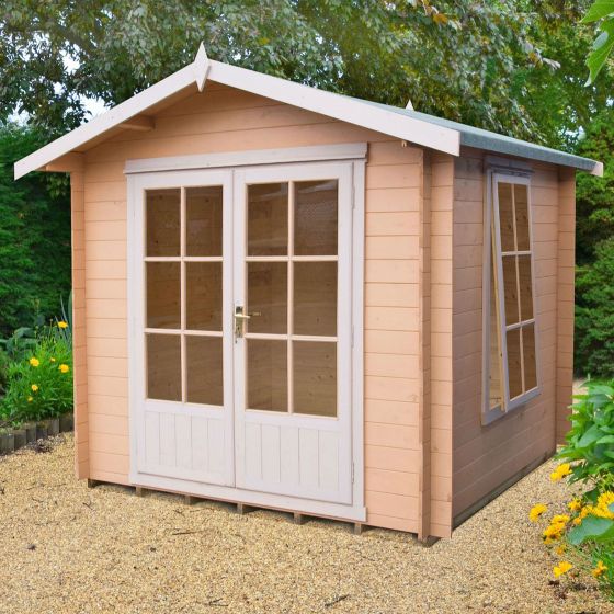 9x9 Shire Barnsdale 19mm Log Cabin