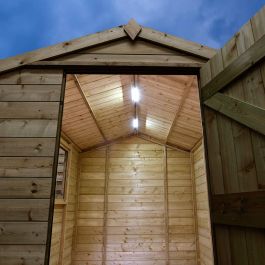 Solartech Premium Garden Building Solar Lighting Kit 3 - Suitable for Apex Roofed Sheds up to 4m x 3.5m  (14 x 12')