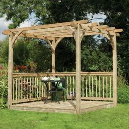Forest 2.4 x 2.4m Easy Deck Kit Including Pergola
