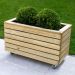 2’7 x 1’4 Forest Linear Double Wooden Garden Planter with Wheels (0.8m x 0.4m)
