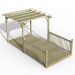 8' x 16' Forest Pergola Deck Kit with Canopy No. 4 (2.4m x 4.8m)