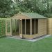 10' x 8' Forest 4Life 25yr Guarantee Double Door Apex Summer House (3.01m x 2.61m)
