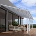 10' x 32' Palram Canopia Olympia White Patio Cover with Clear Panels