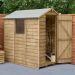 6' x 4' Forest Overlap Pressure Treated Apex Wooden Shed