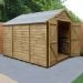 10' x 8' Forest Overlap Pressure Treated Windowless Double Door Apex Wooden Shed