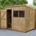 7' x 5' Forest Overlap Pressure Treated Pent Wooden Shed
