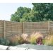 Forest 6' x 5' Pressure Treated Contemporary Double Slatted Fence Panel (1.8m x 1.5m)
