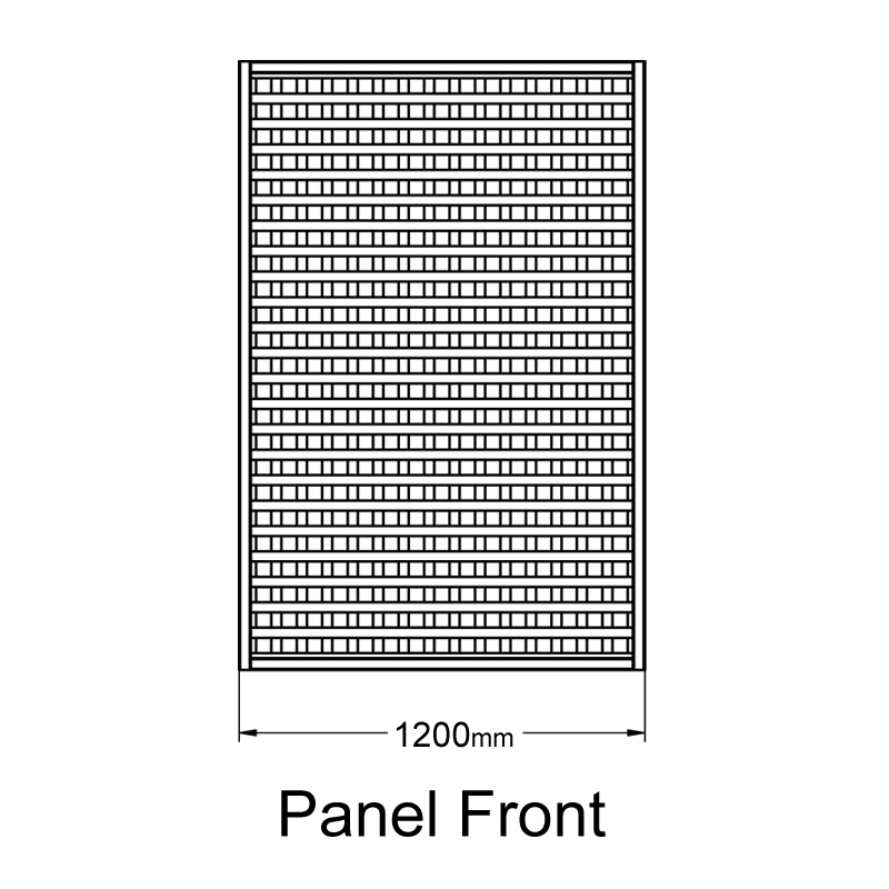 Forest 6' x 4' Premium Framed Decorative Square Garden Trellis (1.8m x 1.2m) Technical Drawing
