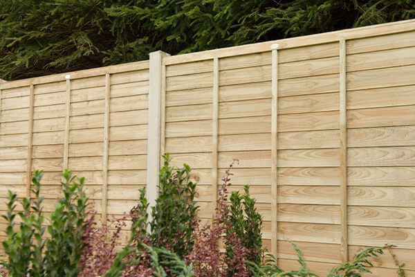a fence run with fence posts - make sure you factor these into your fence installation costs