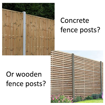 Concrete or Wood Fence Posts?