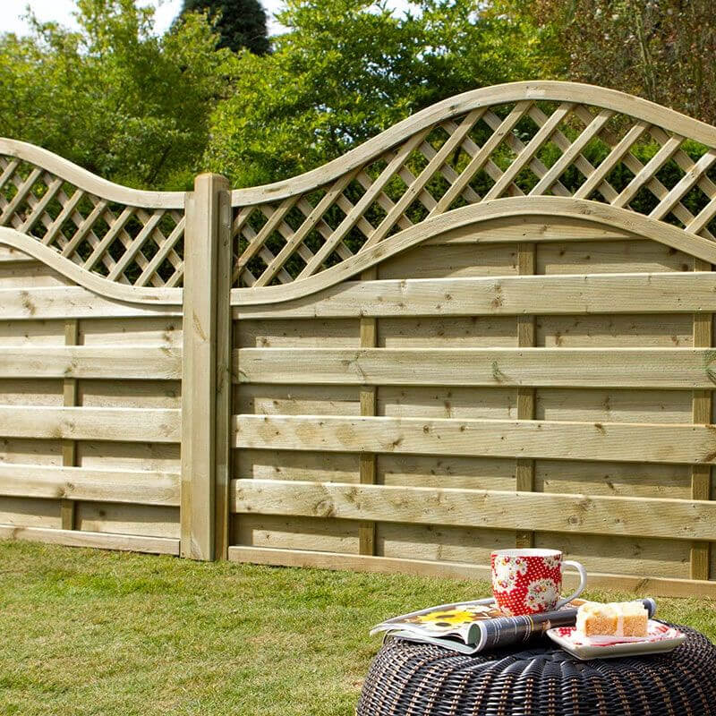 a 4ft tall fence panel - no need to concern yourself with fence height loopholes or fence planning permission here