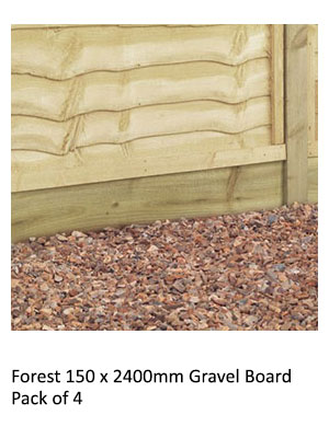 Forest 150x2400mm Gravel Board Pack of 4 