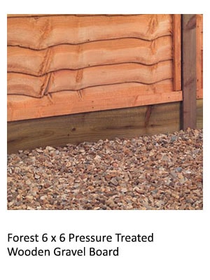 Forest 6x6 Pressure Treated Wooden Gravel Board
