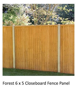 Forest 6x5 Closeboard Fence Panel