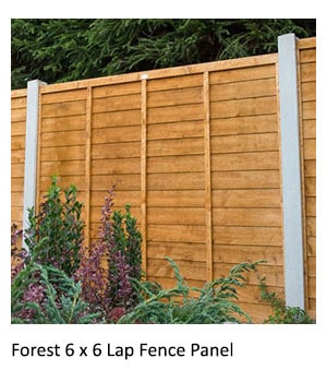 Forest 6x6 Lap Fence Panel