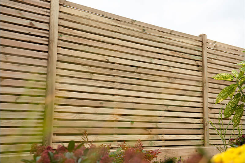 a modern slatted design is popular but will increase your fence installation costs significantly