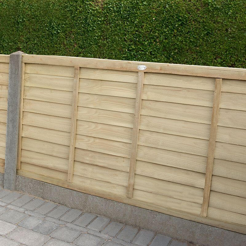 a 3ft tall pressure treated panel - no need to worry about fence height regulations here
