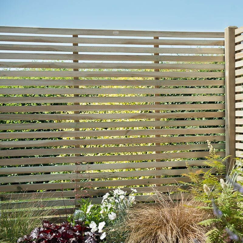 single slatted fencing - another of our decorative fencing ideas