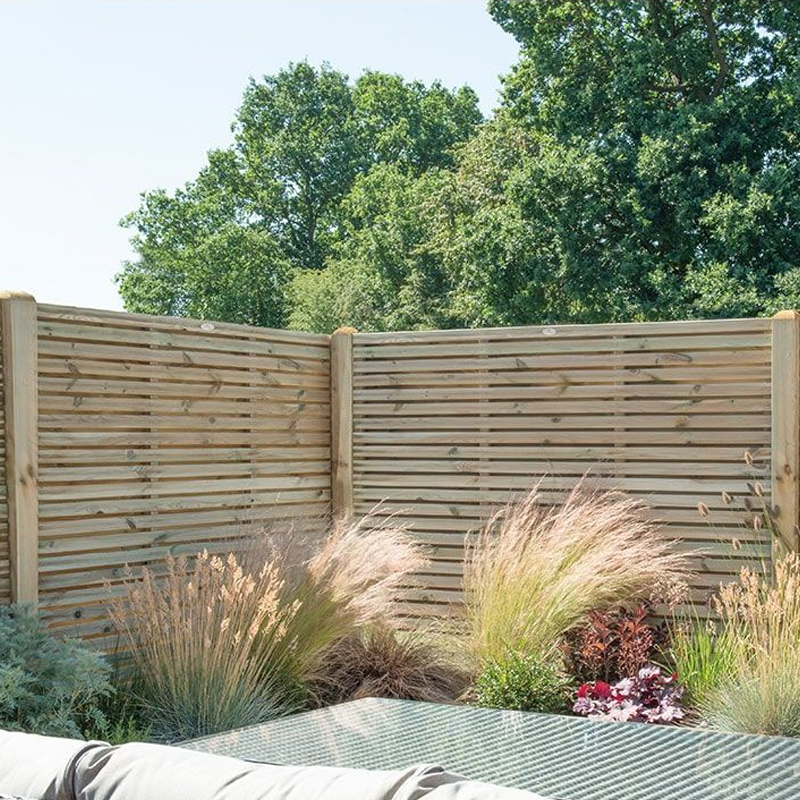 an aesthetically pleasing fence panel that should be a part of the garden design in your garden makeover