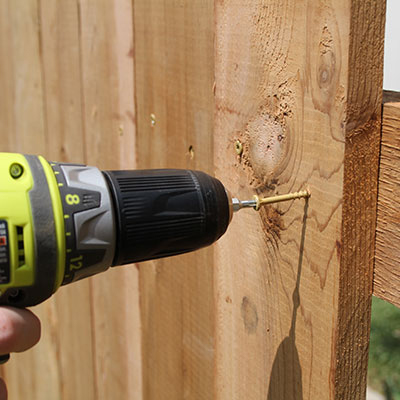 A Drill Screwdriver, one of the tools that you'll need if you are wondering how to erect a fence