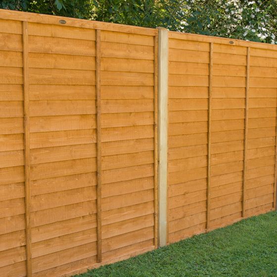 dip treated overlap fence panel
