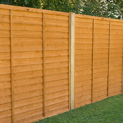 6x6 straight-cut overlap fence panels