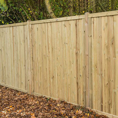 6x6 tongue and groove fencing, designed to reduce noise