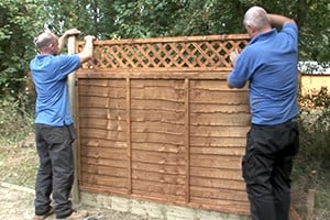 How to fix trellis onto a fence panel