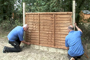 How to install a fence