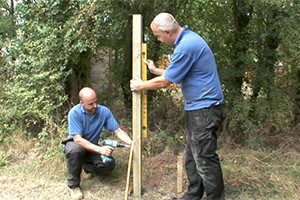 Installing Fence Posts into Soil