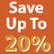Save up to 20 percent off
