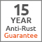 15 Year Anti-Rust Guarantee